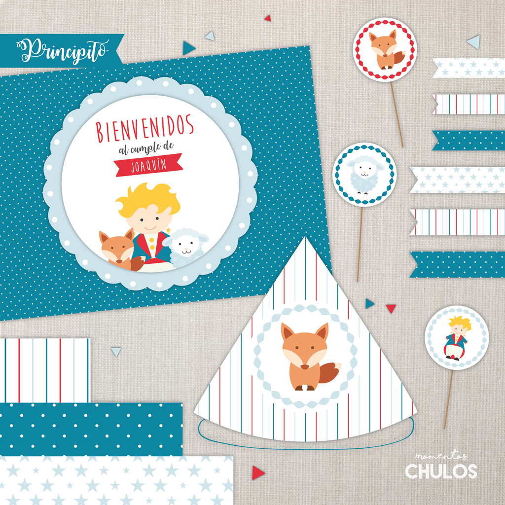 KIT IMPRIMIBLE EL PRINCIPITO Archivo Pdf Personalizado