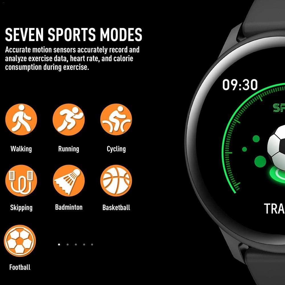 KW19 Reloj Inteligente Deportivo Android Iphone SMARTWATCH Rosa Azul Negro  Blanco