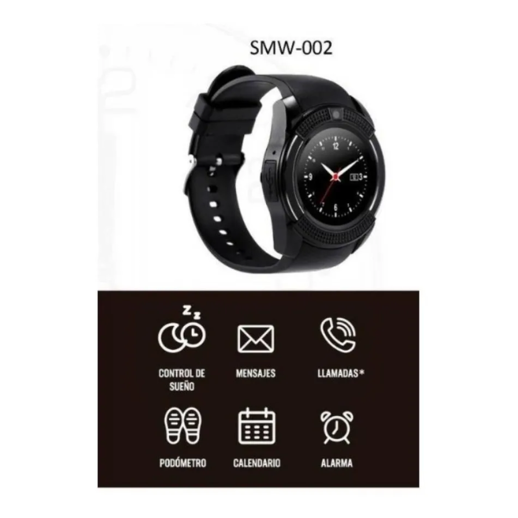 RELOJ SMART KANJI NOTIFICACIONES WHATSAPP BLUETHOOT Y CON CHIP