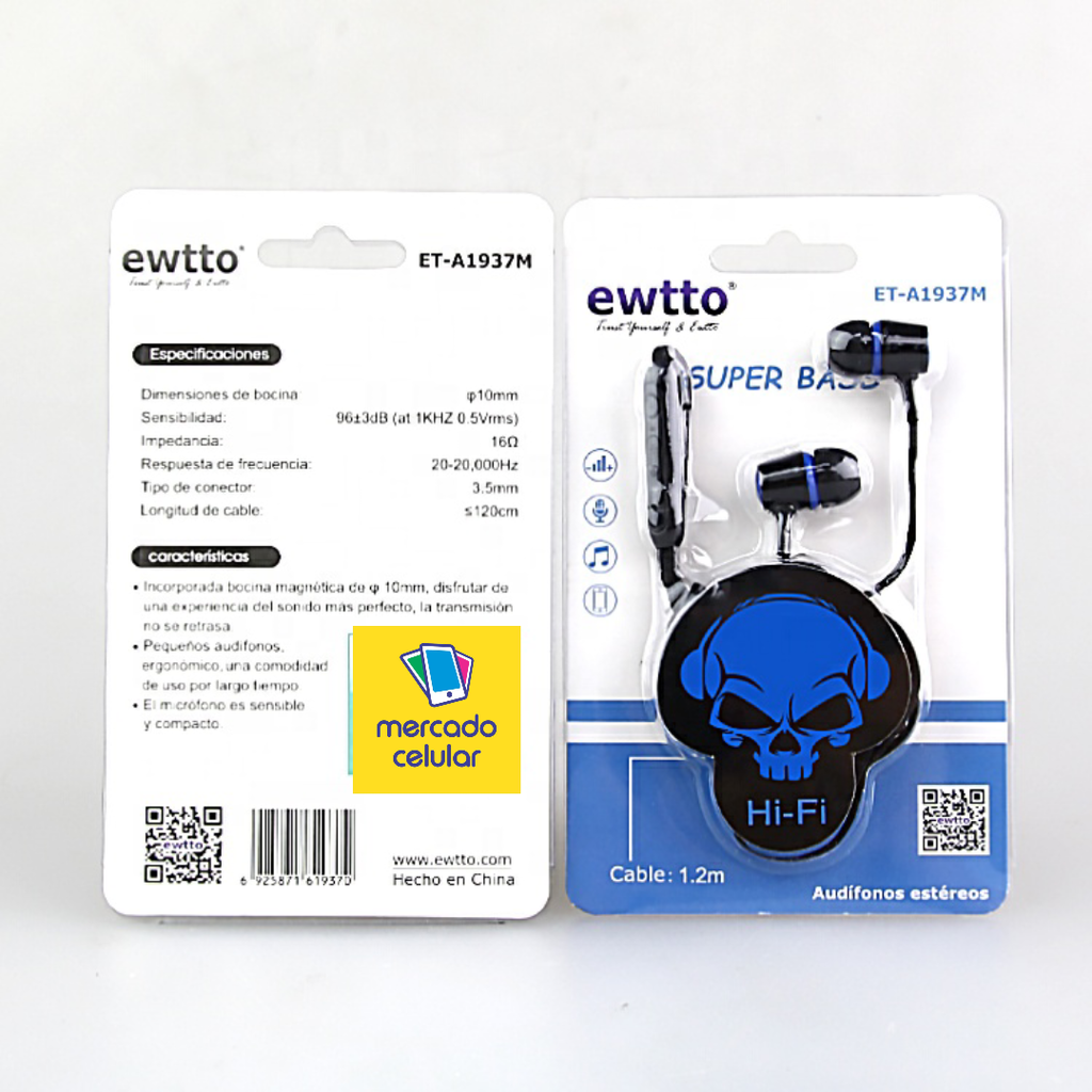 Auriculares EWTTO ET-A2480M – Telecomunicaciones | Lambaré