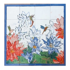 Colibríes en primavera 60x60
