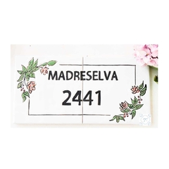 Cartel Madreselva 15x30