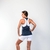 Bermuda Xtreme Branca com Bolsos em Poliamida com Elastano - Brasilfit