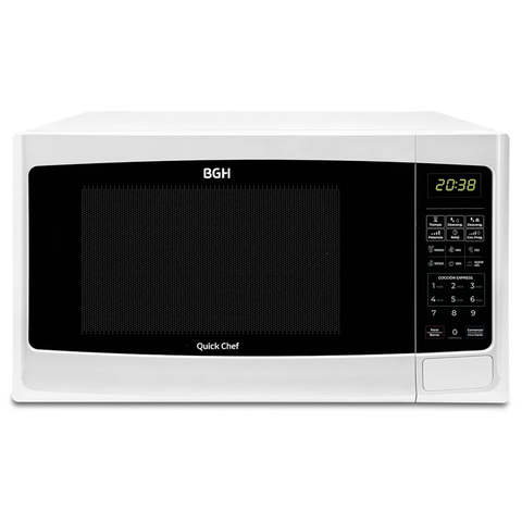 MICROONDAS ACERO INOXIDABLE / PLATA DIGITAL 30LTS GRILL CONVECCIÓN BGH