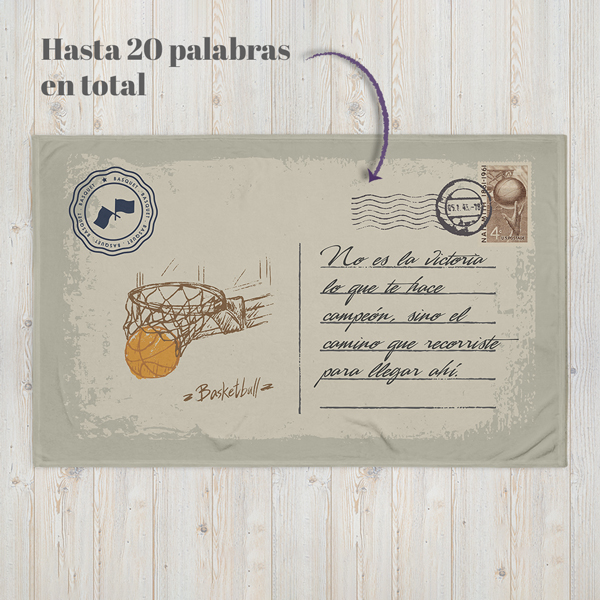 Basquet Manta Personalizada Frazada Personalizada