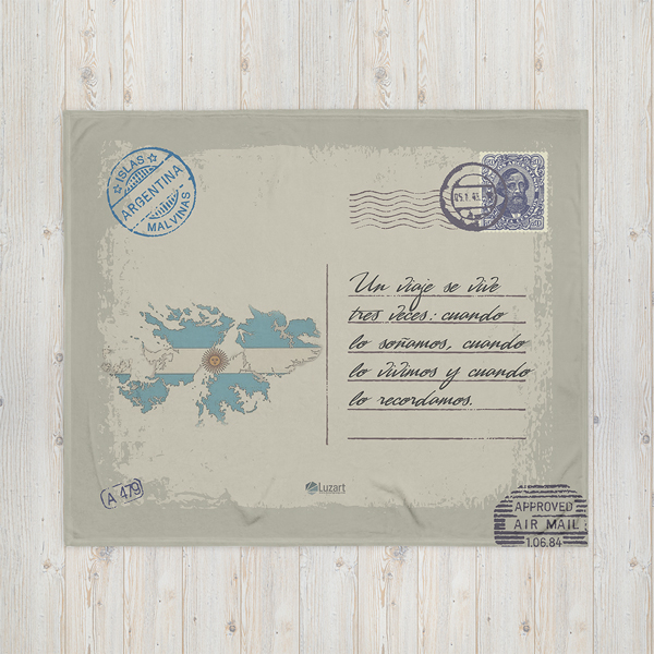 Argentina Islas Malvinas Manta Personalizada Frazada Personalizada