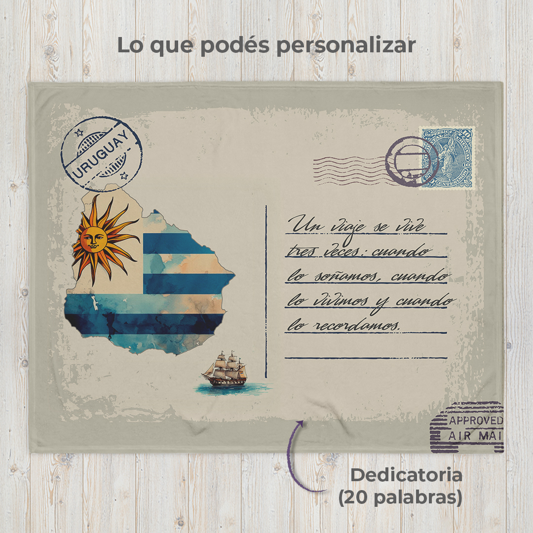 Uruguay Frazada Personalizada