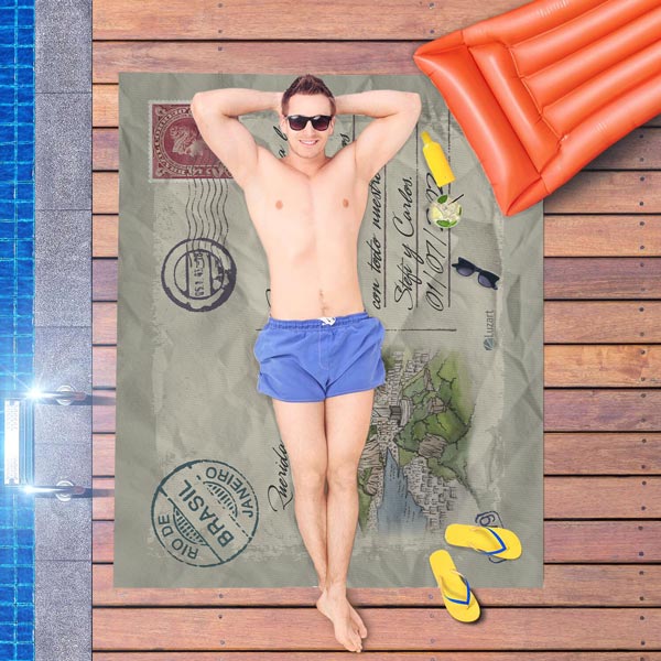 Brasil Rio de Janeiro Lona Playera Tarjeta Postal