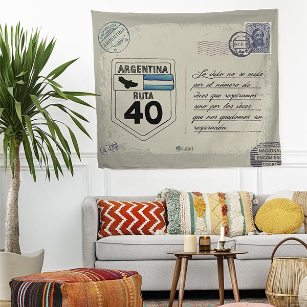 Argentina Ruta 40 Cartel Lona Playera Tarjeta Postal