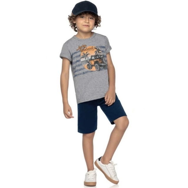 Conjunto Infantil Menino Verão, Picolés, 2 peças - Rei Rex - Loja