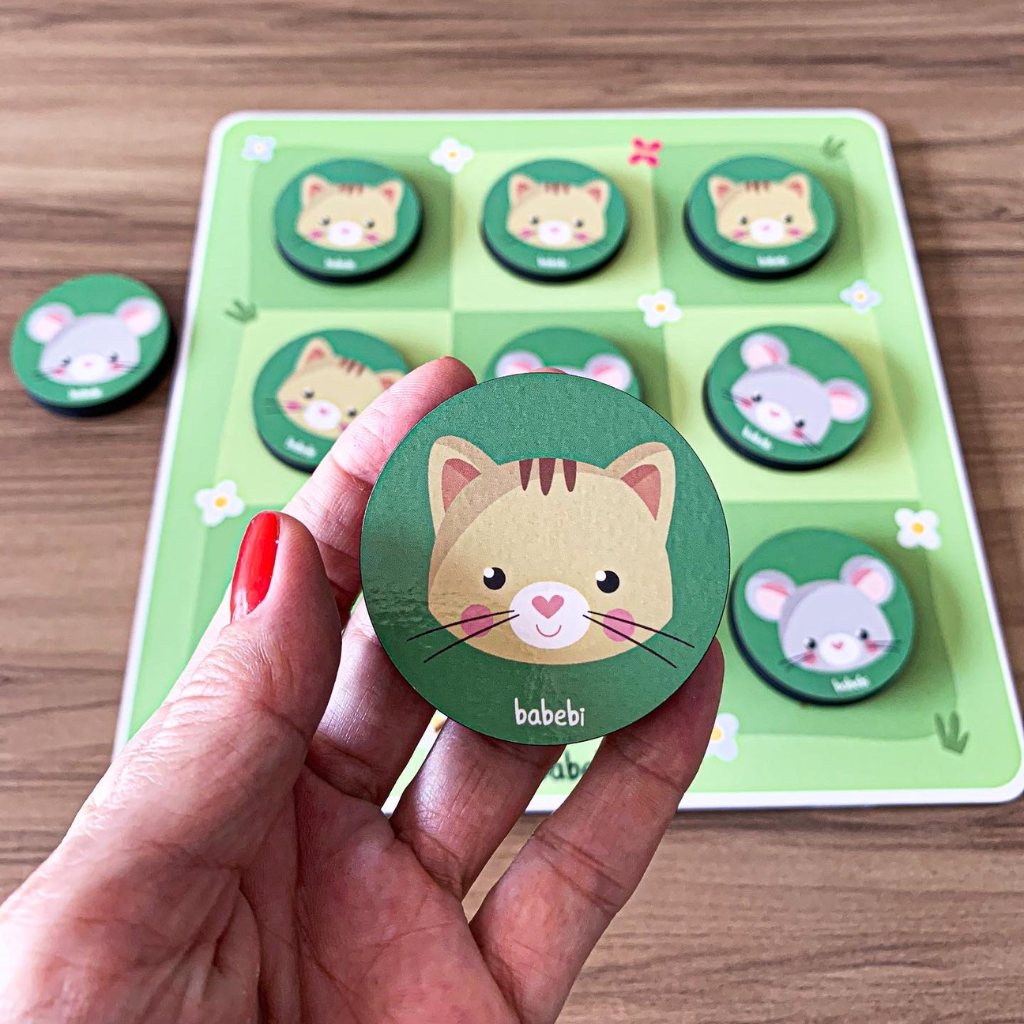 Jogo Da Velha Infantil Entre Gato E Rato - Babebi 6036