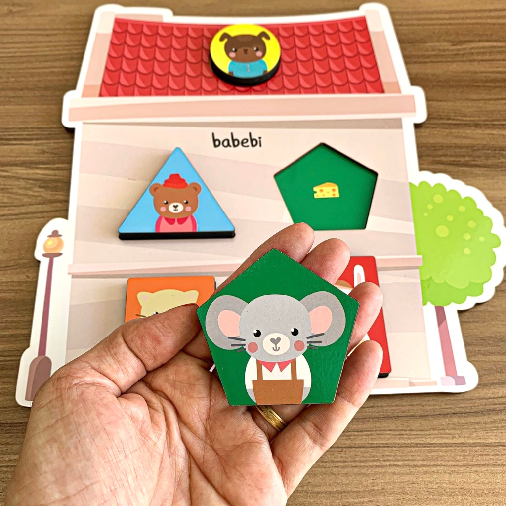 5 Peças Brinquedos Educativos De Quebra-cabeça Para Crianças