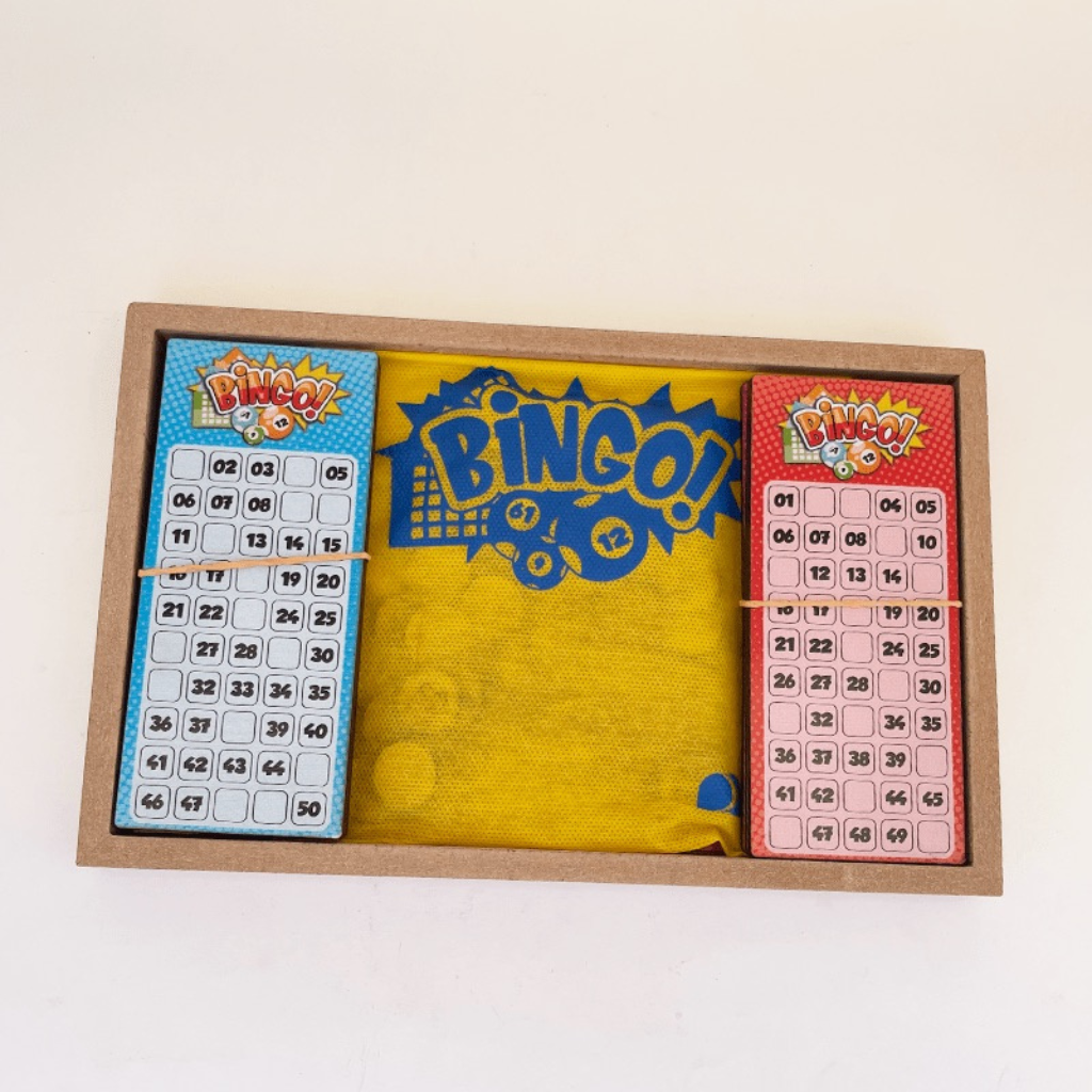 Jogo de tabuleiro de bingo para crianças