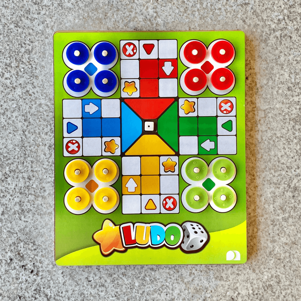 Jogo de Tabuleiro Ludo - Branco