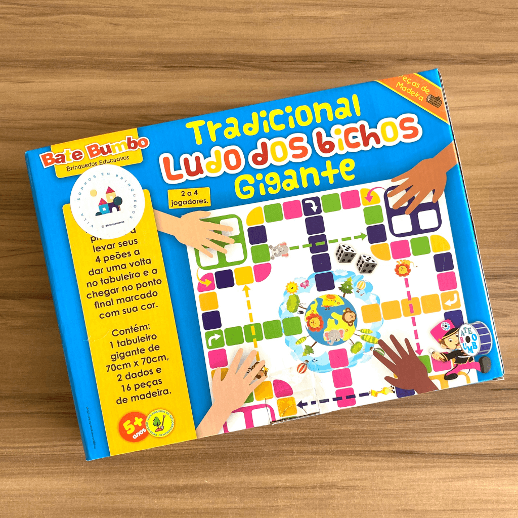 Ludo Brinquedo Educativo de Madeira jogo de Tabuleiro Brinquedos