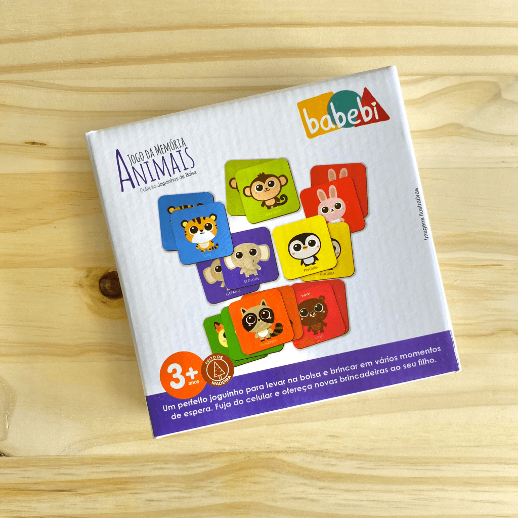 JOGUINHOS DE BOLSA: JOGO DA MEMORIA ANIMAIS - CELL Brinquedos Educativos ®