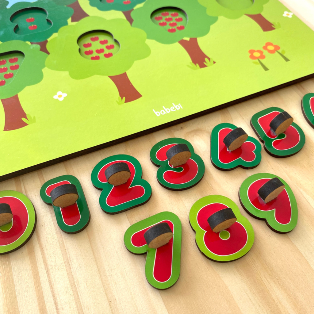 Brinquedo Educativo Quebra Cabeça de Números e Quantidades