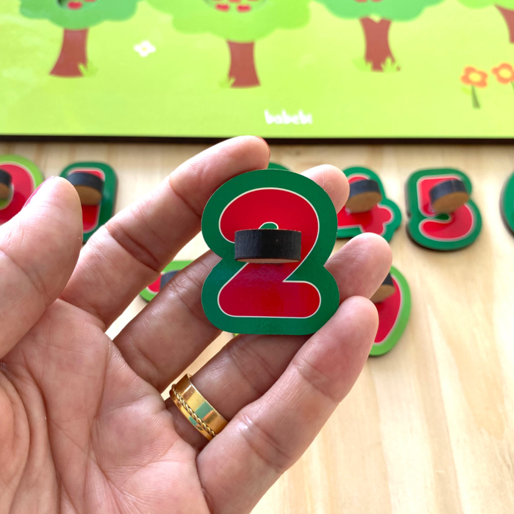 Brinquedo Educativo Quebra Cabeça de Números e Quantidades