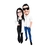 Caricatura Casal ou Duas Pessoas - Caricaturas Digitais - Tudo em Caricaturas, Logotipos e Criação de Mascotes para Empresas