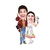 Caricatura Casal ou Duas Pessoas - comprar online