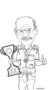 Caricatura Traços - Preto e Branco - Individual - Vetor - Promoção Imperdível - comprar online