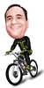 Caricatura Individual de Bicicleta