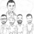 Caricaturas Digitais Estilo Traços - Vetor - loja online