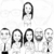 Imagem do Caricaturas Digitais Estilo Traços - Vetor