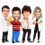 Caricatura Individual Corpo Inteiro Estilo Ouro - comprar online