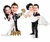 Caricaturas de Casamento, Estilo Ouro - Comprar Agora - Caricaturas Digitais - Tudo em Caricaturas, Logotipos e Criação de Mascotes para Empresas