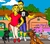 Caricatura Casal Estilo Simpsons + 3 Pets