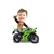 Imagem do Caricatura 01 Pessoa + Moto - Motociclista - Motoqueiro - Duas Rodas