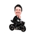 Caricatura 01 Pessoa + Moto - Motociclista - Motoqueiro - Duas Rodas - Caricaturas Digitais - Tudo em Caricaturas, Logotipos e Criação de Mascotes para Empresas