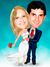 Caricatura de Casal, Casamento, Noivos, Noivinhos Promoção