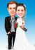 Caricatura de Casal para Casamento na internet