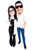Caricatura de Casal, Casamento, Noivos, Noivinhos na internet