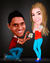 Caricatura de Casamento, Noivos, Noivinhos - Um lindo presente - Caricaturas Digitais - Tudo em Caricaturas, Logotipos e Criação de Mascotes para Empresas