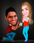 Caricatura de Casal, Casamento, Noivos, Noivinhos - comprar online