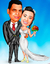 Caricatura de Casal para Casamento - Caricaturas Digitais - Tudo em Caricaturas, Logotipos e Criação de Mascotes para Empresas