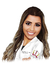 Caricatura Individual - Médica de Jaleco Meio corpo de Braços Cruzados - Corpinho Pronto