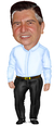 Caricatura Individual - Homem roupa social - Corpinho Pronto
