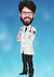Caricatura Individual - Médico de Jaleco com Braços Cruzados - Corpinho Pronto