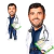 Imagem do Caricatura Individual Médicos, Enfermeiros, Dentista, Profissionais de Saúde