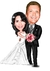 Caricatura de Casal, Casamento, Noivos, Noivinhos (cópia) - loja online