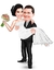 Caricatura de Casal - Casamento - Estilo Aperfeiçoado na internet