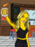 Caricatura Simpson com cenário de fundo - comprar online