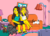 Caricatura Simpson com cenário de fundo grátis
