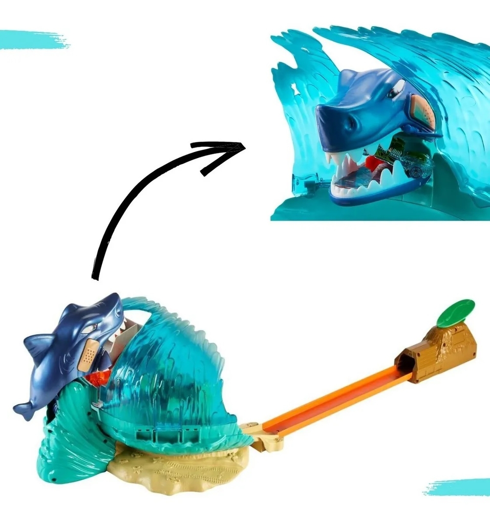Pista Hot Wheels City Ataque do Tubarão Mattel - FNB21