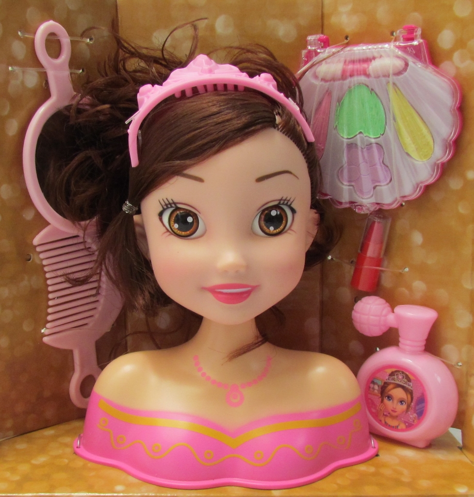 Brinquedo Infantil maquiagem p/ boneca - Virtual Make