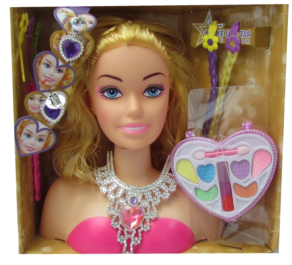 Boneca Make Up Star Super Camarim para Pentear e Maquiar BR1502